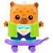Nano-mals: Gabbybara figurină interactivă electronică de capibara – Hasbro