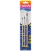 Nebulo: Pensulă cu mâner natural set 3 bucăți (4-6-10)