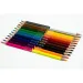 Nebulo: set creioane colorate formă triunghi, două vârfuri 12 bucăți cu 24 culori