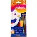 Nebulo: set creioane colorate formă triunghi, două vârfuri 12 bucăți cu 24 culori