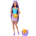 Păpușă Barbie Reveal parfumată din seria Shaker cu păr mov și căluț de mare - Mattel
