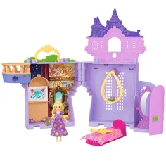 Palatul mini Prințeselor Disney cu păpușa Rapunzel - Mattel imaginea 1