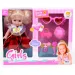 Păpușă cu codiță set de joacă cu piaptănă și accesorii 25cm
