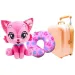 Păpușa de călătorie – Rosie Jetset Aventurier Kitti pisică de pluș cu valiză și pernă pentru gât imaginea 2