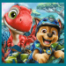 Patrula Cățelușilor Insula Dinozaurilor - puzzle 3 în 1 cu 20, 36, 50 piese - Trefl