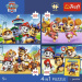Patrula Cățelușilor - puzzle Premium Plus Kids 4 x 88 piese - Trefl