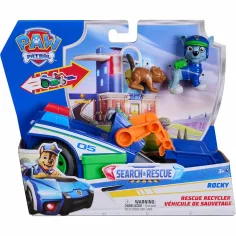 Paw Patrol: Search & Rescue Vehicul cu Rocky figură - Spin Master imaginea 1