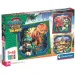 Paw Patrol Filmul cu Dinozauri 3x48bucăți Supercolor puzzle - Clementoni