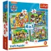Paw Patrol: Echipa este în vacanță 4 in 1, 35-48-54-70 bucăți puzzle - Trefl