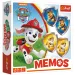 Paw Patrol joc de memorie cu cărți formă scut - Trefl (versiune HU)