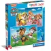 Paw Patrol Supercolor 2 in 1 2x20 bucăți puzzle - Clementoni
