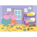 Peppa Pig Supercolor 2 in 1 puzzle 2x20 bucăți - Clementoni