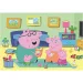 Purcelușa Peppa: distracție în familie - puzzle Supercolor de 60 de piese - Clementoni imaginea 2