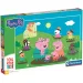 Peppa porculi Sărituri vesele în bălți 104 piese maxi puzzle – Clementoni imaginea 1