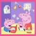 Peppa Purcelușa - puzzle 3 în 1 cu 20, 36 și 50 de piese - Trefl