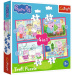 Peppa Purcelușa - puzzle 4 în 1 cu 12, 15, 20, 24 piese - Trefl