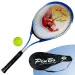 PinBo 63cm rachetă de tenis metalică cu minge de tenis in geanta de transport