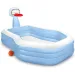 Piscină de familie cu coș de baschet 257x188x130cm