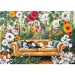 Pisici în grădina plină de flori – puzzle creativ de 500 de piese – Trefl imaginea 2