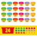 Play-Doh: Pachet de joc de petrecere 24buc cu plastilină și accesorii - Hasbro imaginea 4