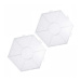 PlayBox: Pachet de plăci de bază hexagonale pentru mărgele termoadezive MIDI de 5 mm, set de 2 bucăți