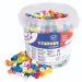 PlayBox: Set de mărgele din plastic colorate de 1200 de bucăți cu găleată