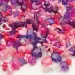 PlayBox: Set de mărgele din plastic de 1000 de bucăți în culorile roz și violet