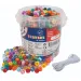 PlayBox: Set de mărgele transparente și colorate de 1200 de bucăți imaginea 1