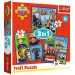 Pompierul Sam 3 în 1 puzzle de 50, 36 și 20 de piese - Trefl imaginea 1