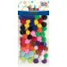 Pompon set colorat 15mm 60 bucăți