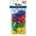 Pompon set cu sclipici 15mm 30 bucăți