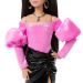 Prietenele la modă Barbie - Cu fustă mini neagră - Mattel