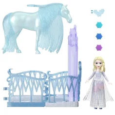Prințesele Disney: Înghețată 2 mini Elsa grajdul regal - Mattel imaginea 3