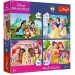 Prințesele Disney - puzzle 4 în 1, 4 x 88 piese - Trefl