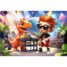 Puzzle Connect Joe cu 70 de piese și 6 cuburi de construcție - Trefl
