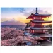 Puzzle cu diamante: Set de pictură cu diamante pagodă japoneză 30x40cm imaginea 1