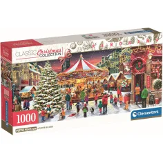 Puzzle panoramic de 1000 de piese satul de Crăciun - Clementoni imaginea 1