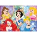 Puzzle Supercolor 180 de piese cu prințesele Disney - Clementoni imaginea 2