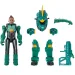 Quantum Heroes: Figurina de acțiune Dinoster Oz cu armură verde de 20 cm imaginea 2
