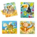 Quercetti: Montessori Giro 4 bucăți set puzzle animale