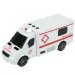 RC Ambulanță cu telecomandă cu efecte luminoase și sonore la scară 1/24 20cm