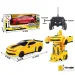 RC Camaro mașină de sport se transformă în robot 1/16 scară două culori
