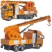 RC Masia de constructie cu telecomanda sau camion cu macara cu lumina in doua versiuni 27MHz 1/36 sc