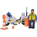 Sam pompierul: Malcolm polițist cu motor set figurine - Simba Toys