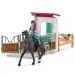 Schleich: Horse Club - Set de joc Lisa și Storm cu boxă pentru călărie imaginea 2