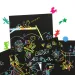 Scratch Art set cu șabloane 5 foi