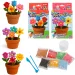 Set creativ pentru realizarea florilor din lut care se usucă la aer, disponibil în mai multe variante 1buc imaginea 1