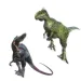 Set de autocolante de perete 3D Lumea Dinozaurilor cu poster imaginea 3