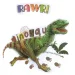 Set de autocolante de perete 3D Lumea Dinozaurilor cu poster imaginea 4
