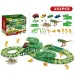 Set de autostradă parc de aventuri cu dinozauri 151 bucăți